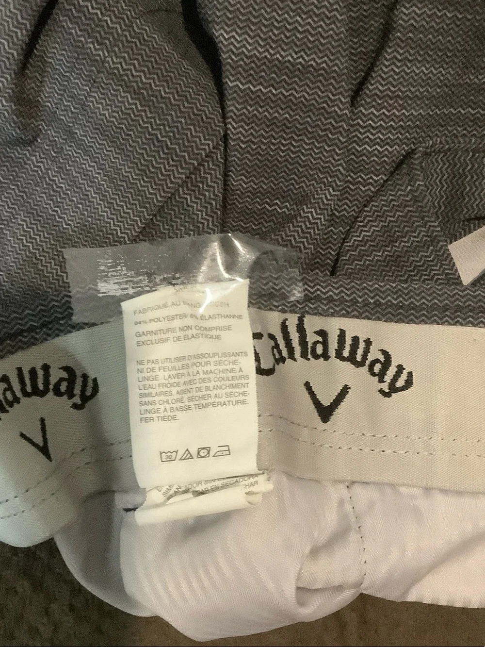 Callaway Men's Heathered Charcoal Golf Shorts